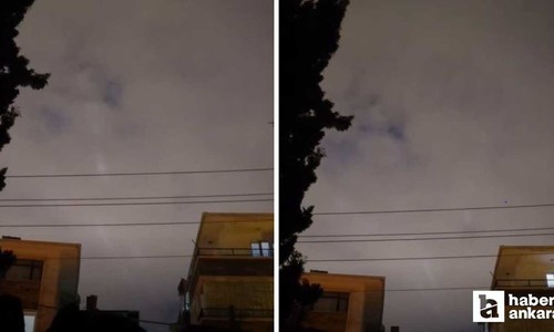 Sincan'da gökyüzünde görülen ışıklar merak uyandırdı!
