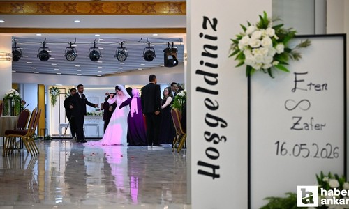 ABB'nin hizmete açtığı üçüncü ücretsiz düğün salonunda ilk düğün yapıldı