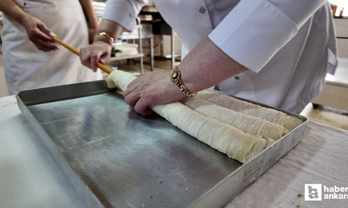 Çubuk'ta baklava üreticilerinin bayram mesaisi başladı