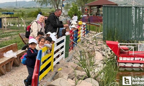 Sincan Belediyesi kreşlerinde eğitim gören minikler Eko-Çiftlik’i ziyaret etti