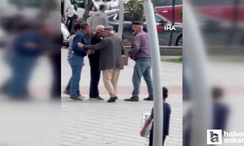 Sincan'da iki yaşlı adam parkta tekmeli yumruklu kavga etti