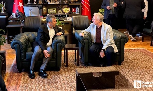 Başkan Mansur Yavaş, TBMM'de Özgür Özel ile görüştü