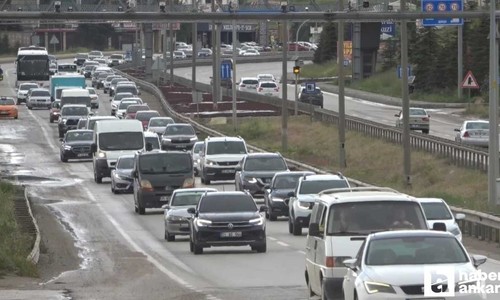 Kırıkkale-Ankara kara yolunda bayram yoğunluğu devam ediyor!