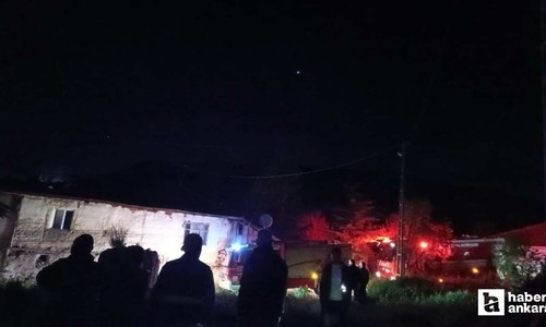 Çubuk'ta boş evde çıkan yangın bir başka eve sıçradı