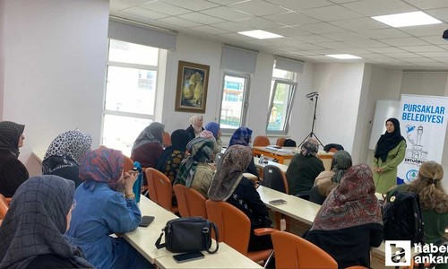 Pursaklar Belediyesi Hüma Sultan Hanımevi’nde özel söyleşi programı gerçekleştirildi!