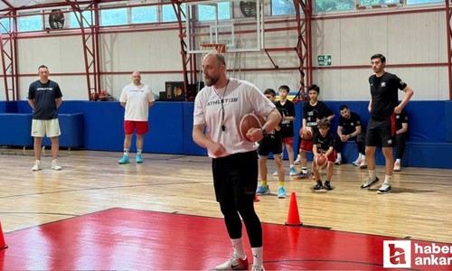 EuroLeague'in yıldızlarından Milaknis Ankara'da gençlerle buluştu