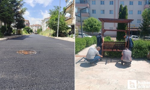 Pursaklar Belediyesi, bank onarım ve sokak yenileme çalışmalarına devam ediyor!