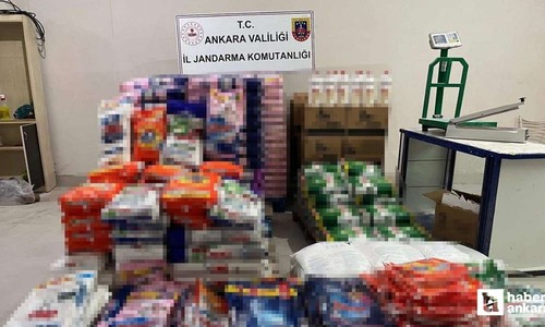 Ankara'da kaçak deterjan operasyonunda 1 şüpheli yakalandı