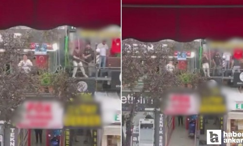 Çankaya'da iki berber çalışanları arasında kavga!
