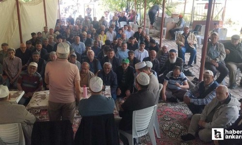 Beypazarı'nda yağan yağmurlar için şükür duası programı yapıldı