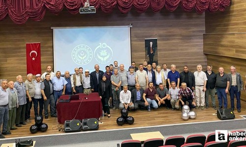 Beypazarı'nda 3 ilçenin muhtarlarına bilgilendirme eğitimi verildi