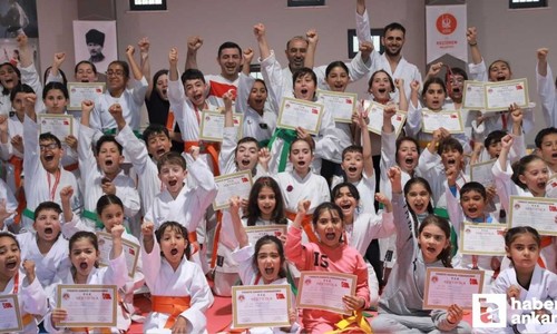 Keçiörenli sporcular karete kuşak sınavında ter döktü!