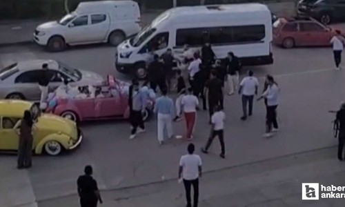 Sincan'da düğün konvoyunun trafiği felç ettiği iddiası gerginlik çıkardı