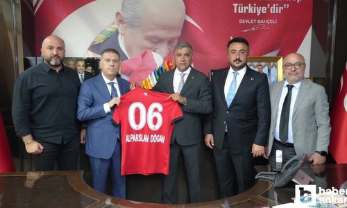 Gençlerbirliği Başkanı Arda Çakmak’tan, MHP Ankara İl Başkanı Alparslan Doğan’a ziyaret!