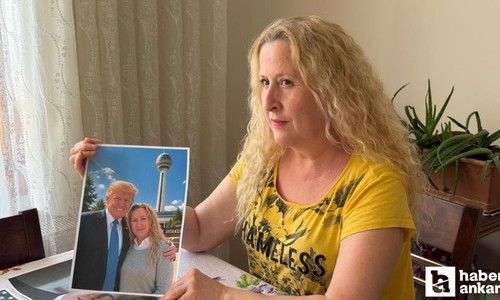 Başkentte Trump'un kızı olduğunu iddia eden kadın Trump'a sarma sardı