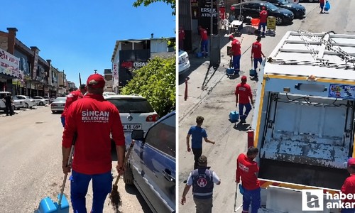 Sincan Belediyesi sanayi bölgesinde temizlik çalışması gerçekleştirdi