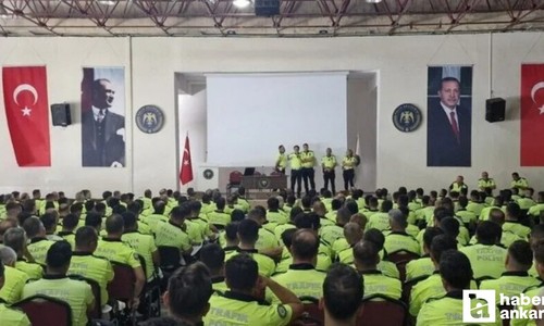 Zirvede görevlendirilen trafik polislerine eğitim verildi