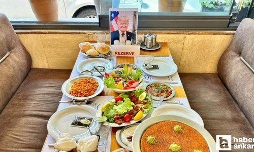 Başkentte bir restoran Trump için masa rezerve etti