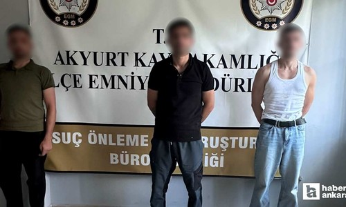 Akyurt'ta yasaklı madde operasyonunda 4 şüpheli suçüstü yakalandı