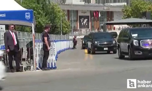 Canavar Ankara yollarında: Trump'ı almak için havaalanına gidiyor!