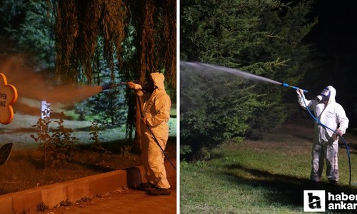 Keçiören'de ilaçlama çalışmaları gece gündüz devam ediyor