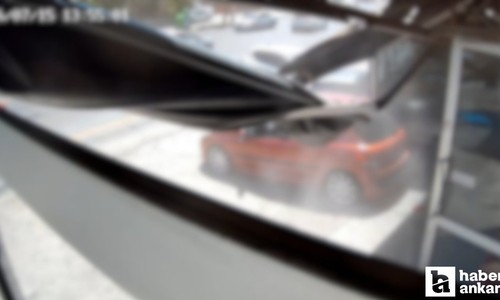 Mamak'ta 7 kişinin yaralandığı otobüs kazasının görüntüleri ortaya çıktı