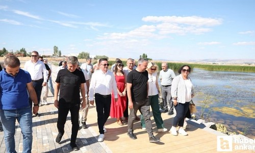 Pursaklar Belediye Başkanı Ertuğrul Çetin'den Gümüşoluk Göleti'ne inceleme!