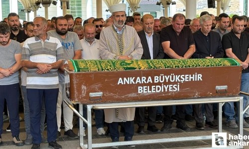 Ankara'da hafriyat kamyonu kazasında vefat eden işçi defnedildi