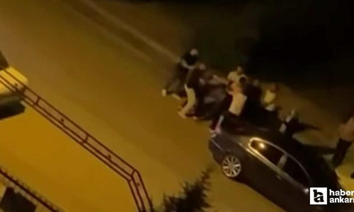 Sincan'da sokak ortasındaki kavgayı vatandaşlar ayırdı