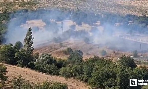 Beypazarı'nda 3 farklı yerde çıkan otluk alan yangınları söndürüldü