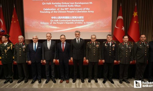 Çin Halk Kurtuluş Ordusu’nun kuruluş yıl dönümü için Ankara'da kutlama resepsiyonu