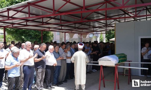 Çubuk'ta vefat eden şehit annesi son yolculuğuna uğurlandı