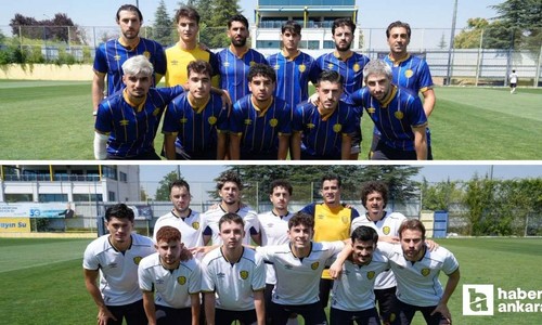 Ankaragücü takımı kendi arasında bir antrenman maçı oynadı