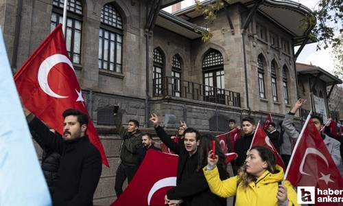 Ankara'da terör örgütü PKK protesto edildi!