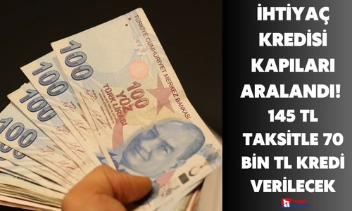 Halkbank ihtiyaç kredisinin kapılarını araladı! 145 TL taksitle hesaplara 70 bin TL tanımlandı hemen başvurun