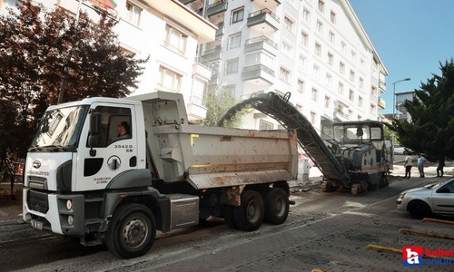 Altındağ Belediyesi asfalt yapım çalışmasına devam ediyor!