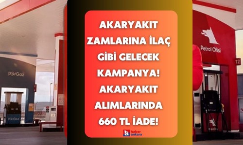 Akaryakıt zamlarına ilaç gibi gelecek kampanya! Petrol Ofisi akaryakıt alımlarında 660 TL iade edecek!