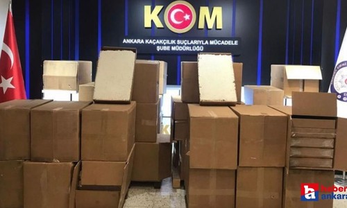 Ankara'da kaçak sigara operasyonu! 51 bin 300 paket ele geçirildi