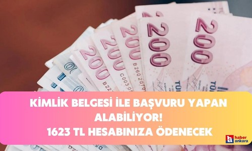 Kimlik belgesi ile başvuru yapan her aile bu yardımı alabiliyor! Tek şartı var 1623 TL hesabınıza ödenecek