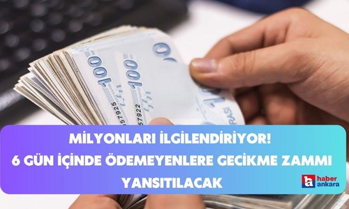 Aracı olan milyonları ilgilendiriyor! 6 gün içinde ödemeyenlere gecikme zammı yansıtılacak