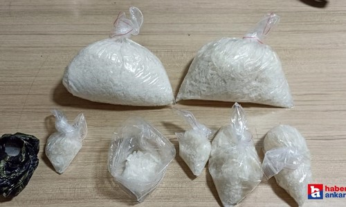 Ankara'da Uyuşturucu Operasyonu! 1 Kilo 298 gram metamfetamin ele geçirildi