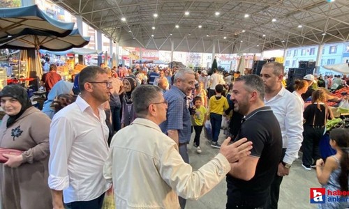 Pursaklar Belediye Başkanı Çetin sahaya indi! Semt pazarını denetledi, esnafla sohbet etti