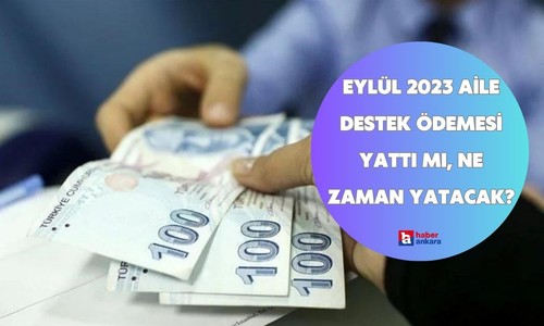 Eylül 2023 aile destek ödemesi yattı mı, ne zaman yatacak?