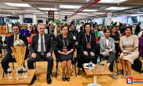 Ankara Büyükşehir Belediyesi Uluslararası Dünya Kadın Kongresi'nde FOMGET Kadın futbol takımını ağırladı
