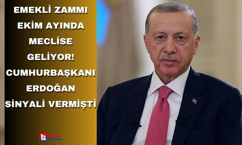 Emekli zammı ekim ayında Meclise geliyor! Cumhurbaşkanı Erdoğan sinyali vermişti