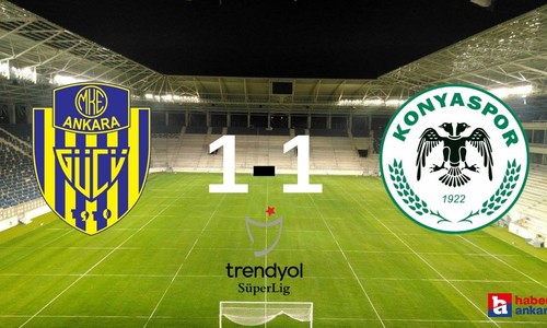 MKE Ankaragücü, Konyaspor ile evinde 1-1 berabere kaldı!