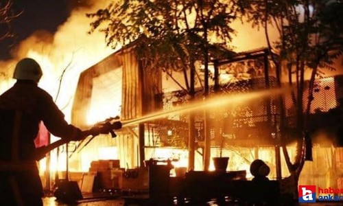 Ankara'da korkutan yangın!