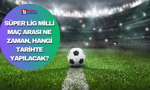 Süper Lig milli maç arası ne zaman, hangi tarihte yapılacak?