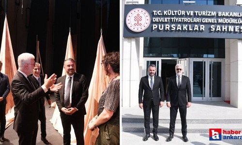 Devlet Tiyatroları Genel Müdürü Karadağlı'dan Pursaklar Belediye Başkanı Çetin'e ziyaret!