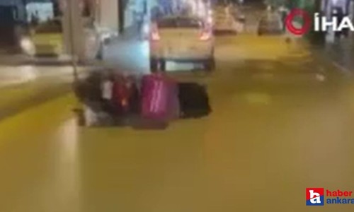 Ankara'nın Altındağ ilçesinde motosiklet sürücüsü aksiyon merakı yüzünden canından olacaktı!